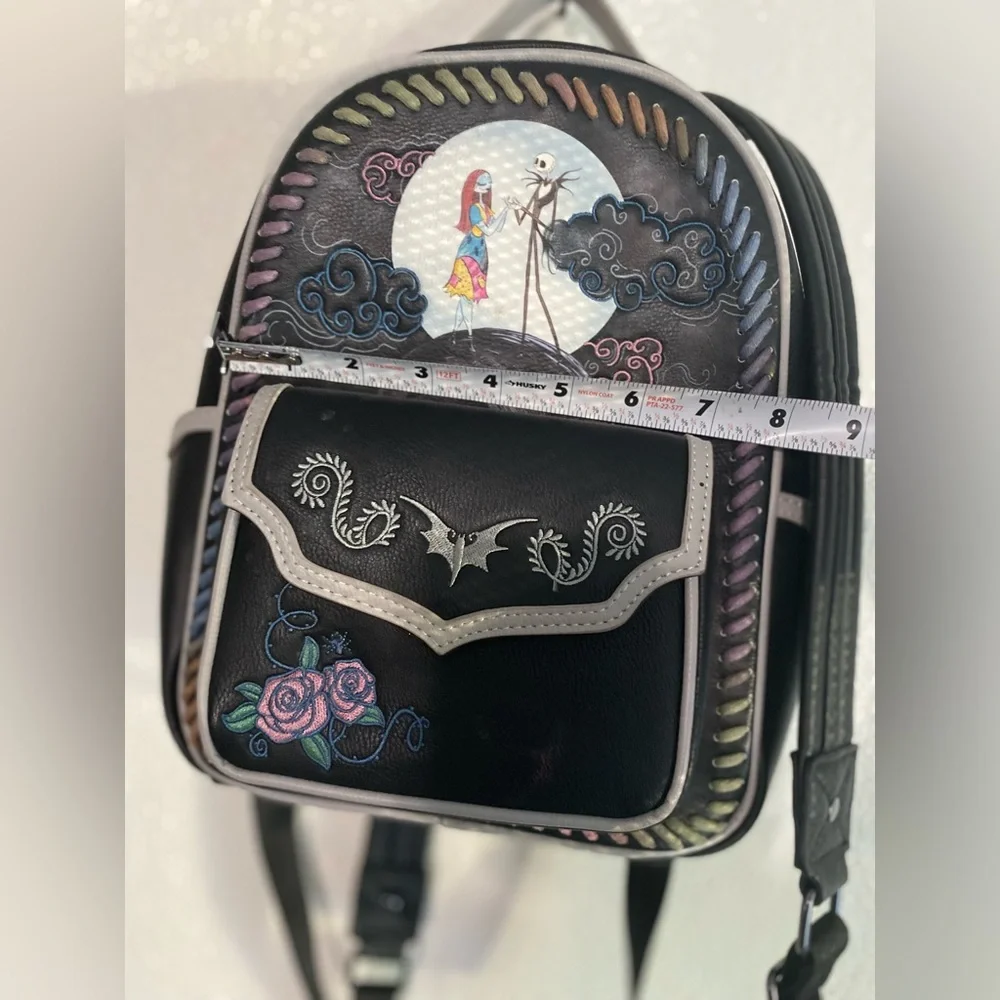 Disney Black Backpack with Colorful Nightmare Design